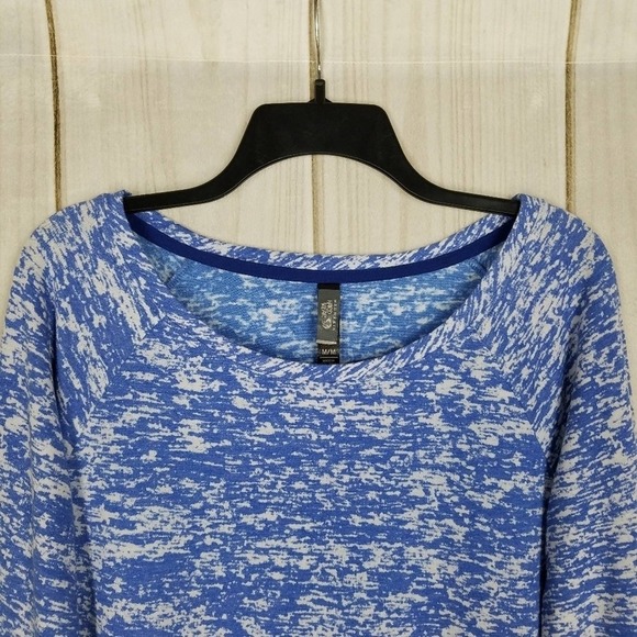 Mountain Hardwear Marled Blue Long Sleeve Top Medium - Picture 3 of 6